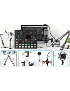 Kit de Podcast BM-800 con Interfaz V8s y Soporte 2