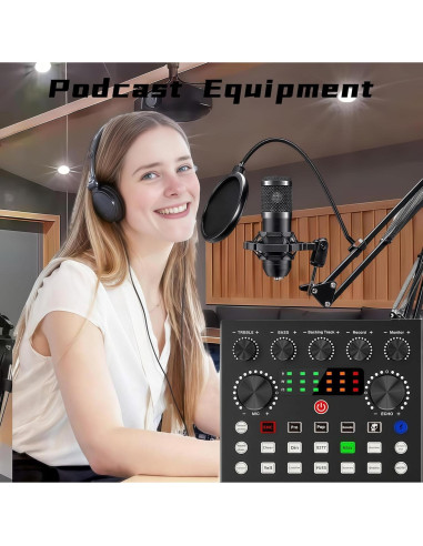 Kit de Podcast BM-800 con Interfaz V8s y Soporte