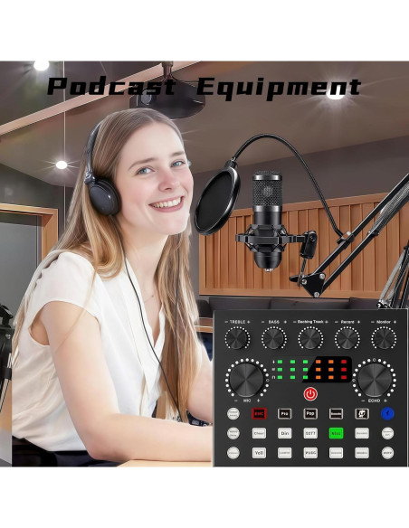 Kit de Podcast BM-800 con Interfaz V8s y Soporte
