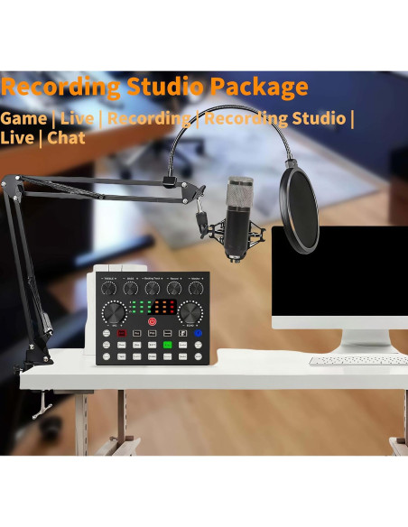 Kit de Podcast BM-800 con Interfaz V8s y Soporte