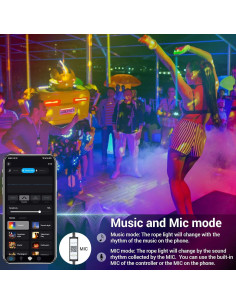 Tira LED Exterior Novostella 15m RGB Control App IP65 2