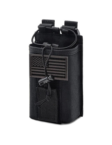 Funda Táctica para Radio YEZEJUN Ajustable Negra