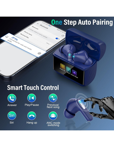 Auriculares Inalámbricos ZYHKON Z9Pro Bluetooth 5.4 IPX7 48H