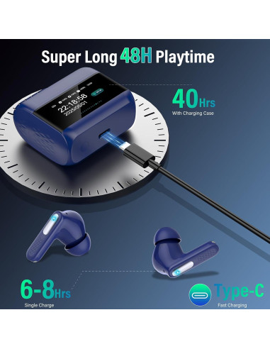 Auriculares Inalámbricos ZYHKON Z9Pro Bluetooth 5.4 IPX7 48H