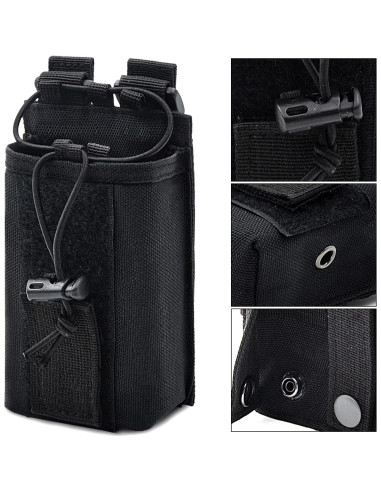 Funda Táctica para Radio YEZEJUN Ajustable Negra