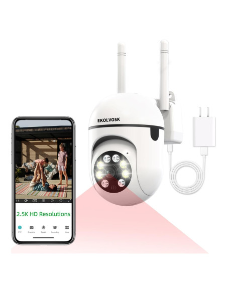 Cámara de Seguridad Inalámbrica EKOLVOSK QD4 HD 2.5K 360 Cámara de Seguridad Inalámbrica EKOLVOSK QD4 HD 2.5K 360