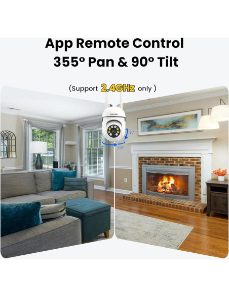 Cámara de Seguridad Inalámbrica EKOLVOSK QD4 HD 2.5K 360 Cámara de Seguridad Inalámbrica EKOLVOSK QD4 HD 2.5K 360