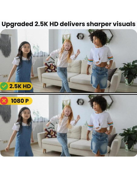 Cámara de Seguridad Inalámbrica EKOLVOSK QD4 HD 2.5K 360 Cámara de Seguridad Inalámbrica EKOLVOSK QD4 HD 2.5K 360