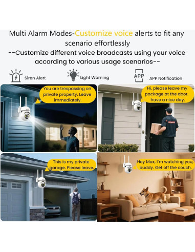 Cámara de Seguridad Inalámbrica EKOLVOSK QD4 HD 2.5K 360