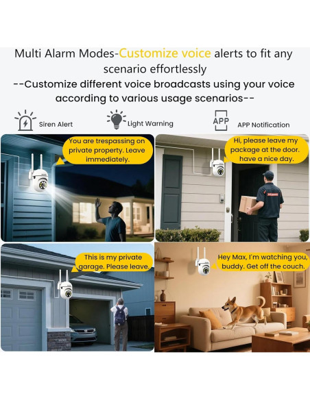 Cámara de Seguridad Inalámbrica EKOLVOSK QD4 HD 2.5K 360 Cámara de Seguridad Inalámbrica EKOLVOSK QD4 HD 2.5K 360