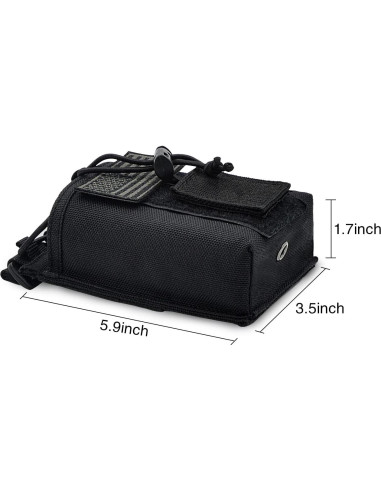 Funda Táctica para Radio YEZEJUN Ajustable Negra