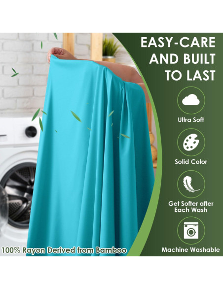 Juego de Sábanas Queen CozySmile 100% Viscosa Bambú 4 Piezas