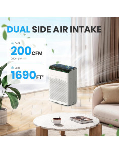 Purificador de Aire HEPA FLANUR MR5866 WiFi 157 m Blanco 2