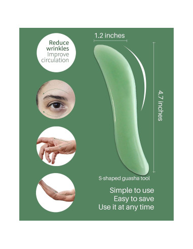 Herramientas de Masaje Gua Sha MoHern - 4 Piezas para Cara y Cuerpo