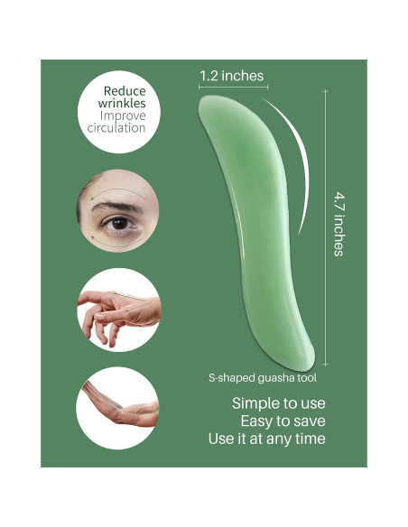 Herramientas de Masaje Gua Sha MoHern - 4 Piezas para Cara y Cuerpo
