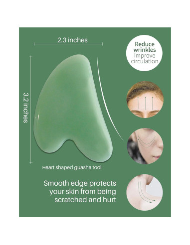 Herramientas de Masaje Gua Sha MoHern - 4 Piezas para Cara y Cuerpo