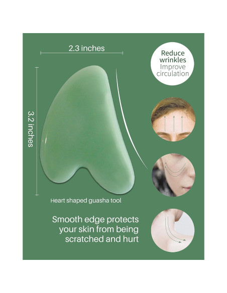 Herramientas de Masaje Gua Sha MoHern - 4 Piezas para Cara y Cuerpo