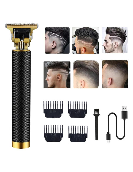 Cortadora de Cabello RQTYBUI Inalámbrica Recargable 4 Peines