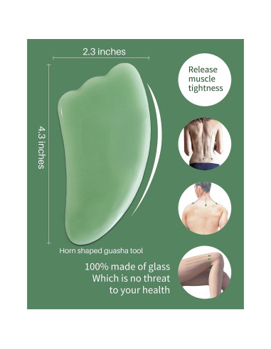 Herramientas de Masaje Gua Sha MoHern - 4 Piezas para Cara y Cuerpo