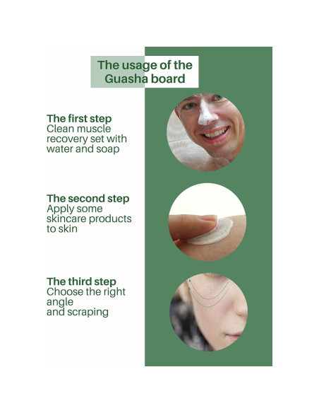 Herramientas de Masaje Gua Sha MoHern - 4 Piezas para Cara y Cuerpo