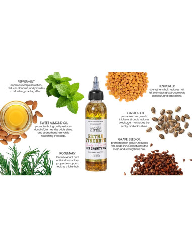 Aceite Herbal Crecimiento Capilar Extra Fuerte 118 ml - El Atractivo del Cabello