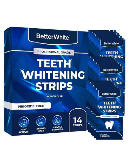 Tiras de Blanqueamiento Dental BetterWhite - 14 Tiras Naturales