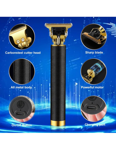 Cortadora de Cabello RQTYBUI Inalámbrica Recargable 4 Peines