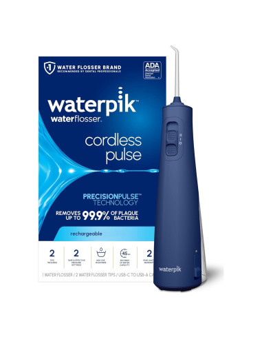 Hilo Dental Portátil Recargable Waterpik WF-20 Azul - 2 Puntas