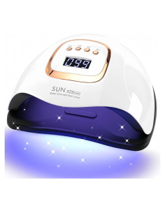 Lámpara de Uñas LED UV DMJWAN 380W 81 Perlas 4 Temporizadores