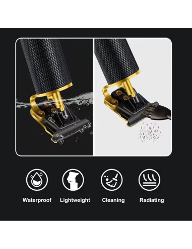 Cortadora de Cabello RQTYBUI Inalámbrica Recargable 4 Peines