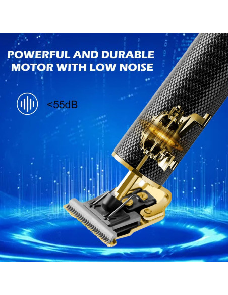 Cortadora de Cabello RQTYBUI Inalámbrica Recargable 4 Peines