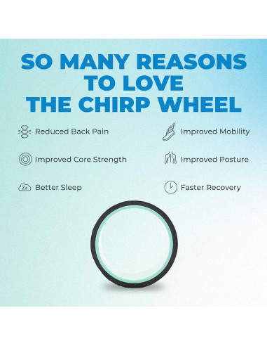 Rodillo de Espuma Chirp Wheel+ 15.24 cm Alivio Espalda y Cuello