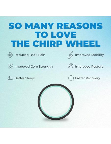 Rodillo de Espuma Chirp Wheel+ 15.24 cm Alivio Espalda y Cuello
