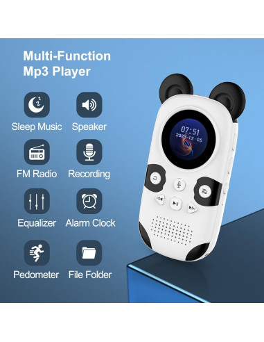 Reproductor MP3 Bluetooth ODEJOI 64GB para Niños Panda