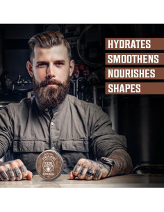 Bálsamo para Barba Viking Revolution 2 oz Natural Hidratante 2