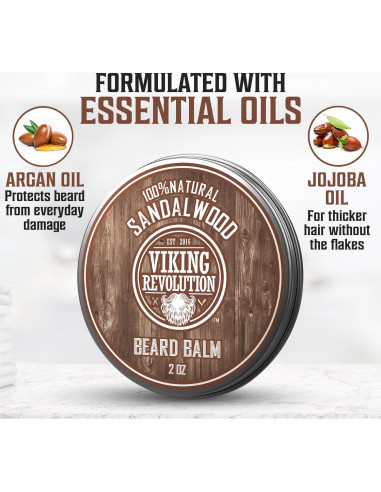 Bálsamo para Barba Viking Revolution 2 oz Natural Hidratante