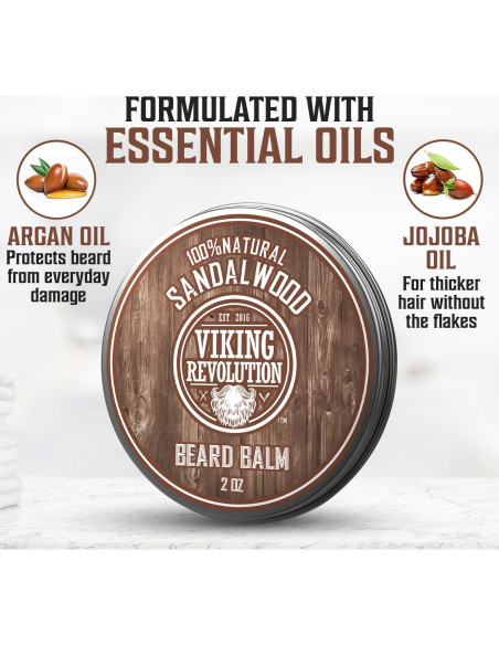 Bálsamo para Barba Viking Revolution 2 oz Natural Hidratante