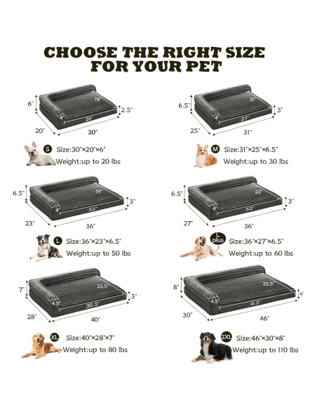 Cama ortopédica para perros grandes WINDRACING 91x58cm gris