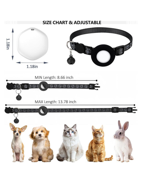 Rastreador GPS para Gatos Shenzhen Chaoyue Negro IP68