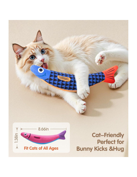 Juguete Interactivo para Gatos PetBusy Pescado con Hierba Gatera