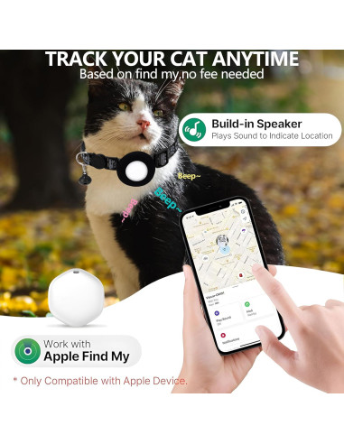 Rastreador GPS para Gatos Shenzhen Chaoyue Negro IP68