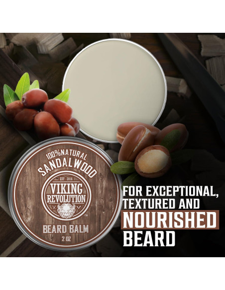 Bálsamo para Barba Viking Revolution 2 oz Natural Hidratante
