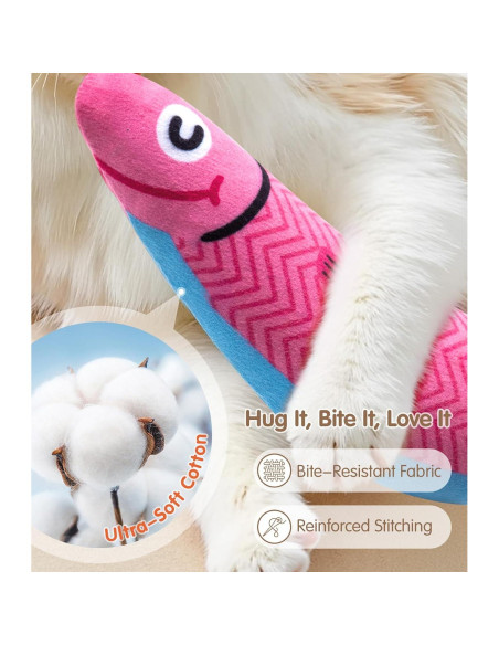 Juguete Interactivo para Gatos PetBusy Pescado con Hierba Gatera