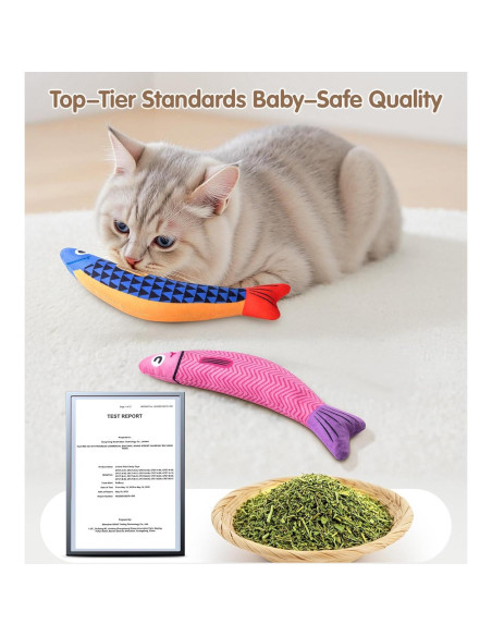 Juguete Interactivo para Gatos PetBusy Pescado con Hierba Gatera