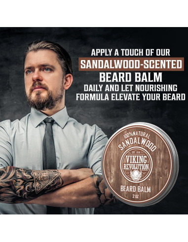 Bálsamo para Barba Viking Revolution 2 oz Natural Hidratante