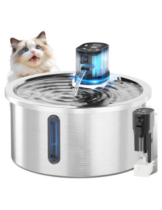 Fuente de Agua Inalámbrica Jzla Pro 3.2L Acero Inoxidable