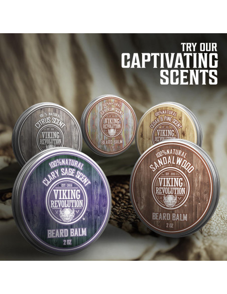 Bálsamo para Barba Viking Revolution 2 oz Natural Hidratante