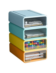 Organizador de Escritorio ZZFENGKR con 4 Cajones Apilables