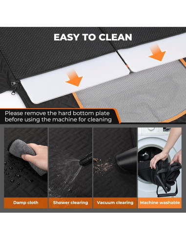 Asiento de Coche Grande para Perros KYG Impermeable 72x62cm