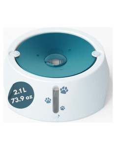 Tazón de Agua Antideslizante Barking&Mad 2.1L Verde